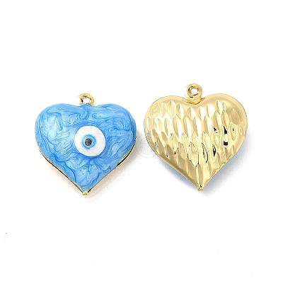 Brass Enamel Pendants KK-E075-03G-1