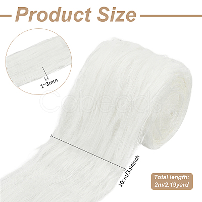Polyester Top for Diy Hand-Decorated Artificial Wool Strip Accessories FIND-WH0170-32C-1