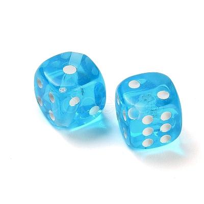 Spray Printed Transparent Acrylic Beads AC-CBA40CF-01H-1