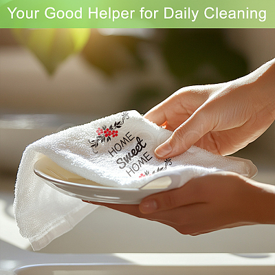 4Pcs 4 Styles Microfiber Cleaning Cloth AJEW-WH0645-007-1