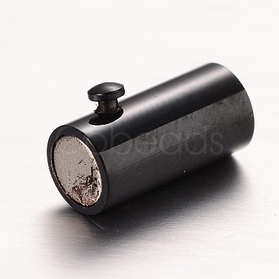 304 Stainless Steel Locking Tube Magnetic Clasps STAS-I045-12-4mm-1