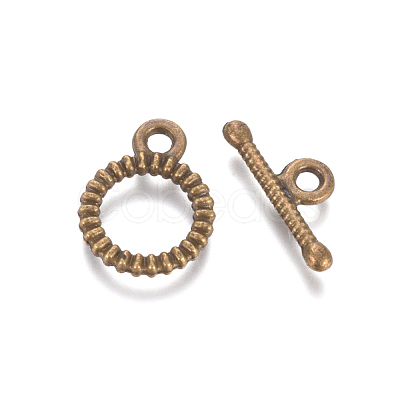 Alloy Toggle Clasps TIBE-G015-07AB-NF-1