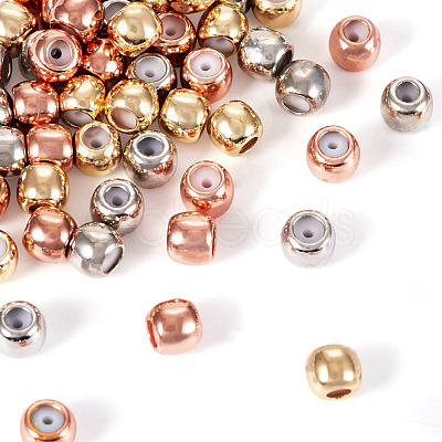 60Pcs 3 Colors Brass Beads KK-TA0001-59-1