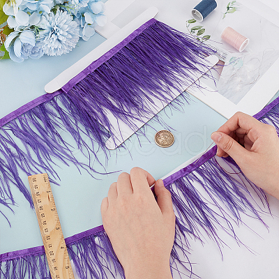 2M Fashion Ostrich Feather Trimming DIY-OC0013-52B-1