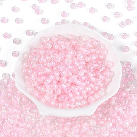 FGB Inside Colours Transparent Glass Seed Beads SEED-T009-01J-1