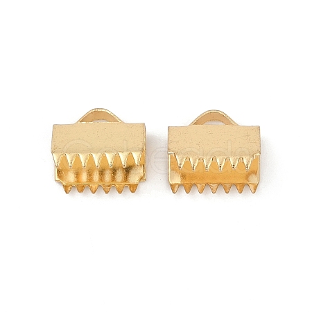 304 Stainless Steel Ribbon Crimp Ends STAS-E471-05J-G-1
