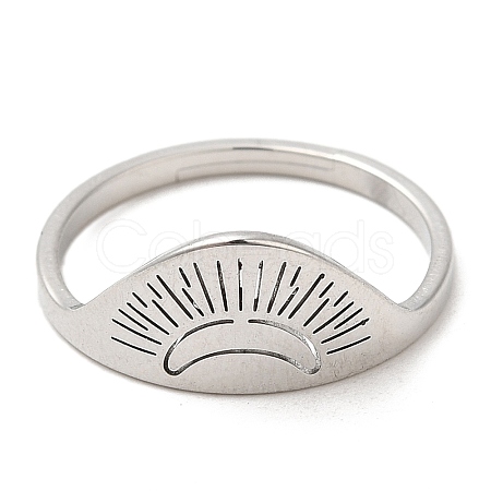 Non-Tarnish 304 Stainless Steel Adjustable Rings RJEW-K245-54P-1