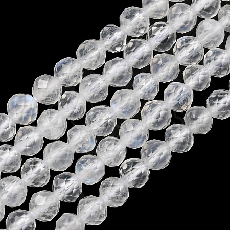 Natural Rainbow Moonstone Beads Strands G-G0005-C02-1