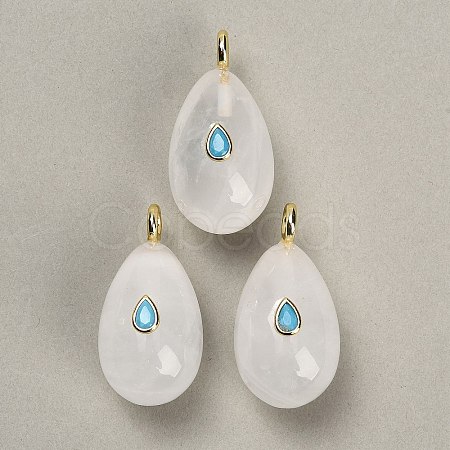 Natural Quartz Crystal Pendants GG-CBA4625-02G-07-1