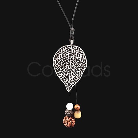 Alloy & Resin & Wood & Walnut Pendant Necklaces for Women FS-WGF26A9-03-1