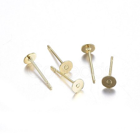 304 Stainless Steel Stud Earring Findings LS-X-STAS-P210-45G-01-1