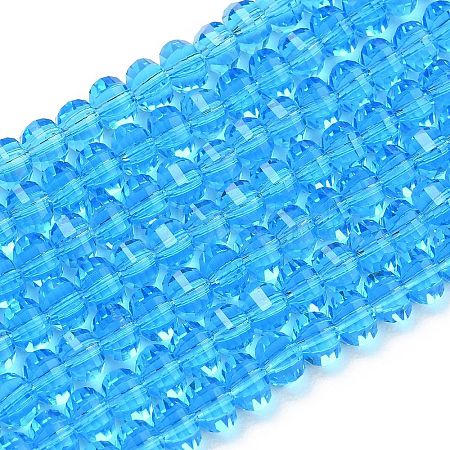 Transparent Glass Beads Strands GLAA-G125-01A-05-1