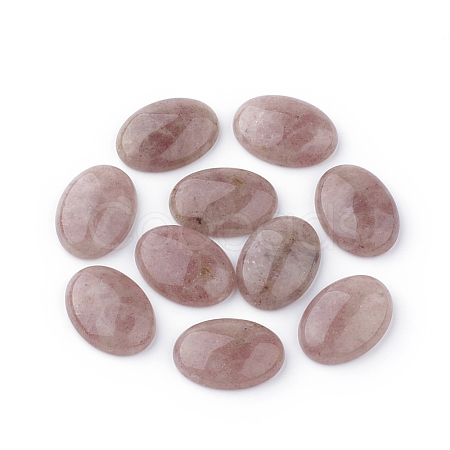 Natural Strawberry Quartz Gemstone Cabochons G-T020-18x25mm-28-1