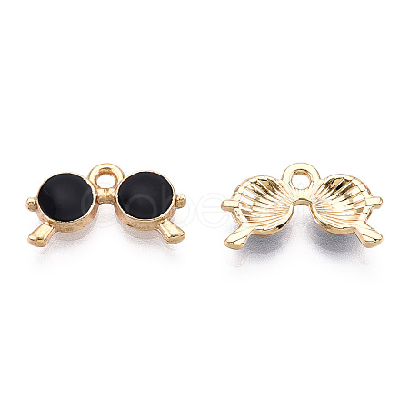 Eco-Friendly Zinc Alloy  Pendants X-ENAM-R051-05-01G-NR-1