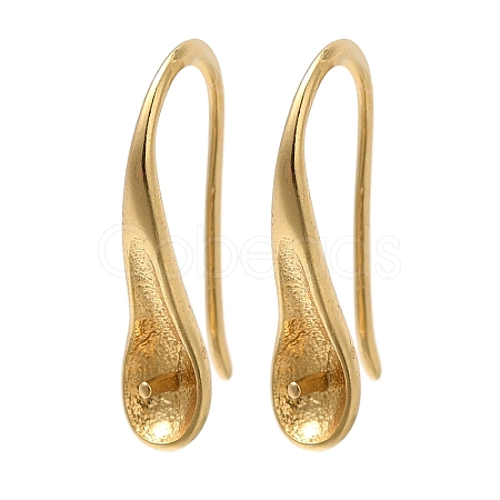 Rack Plating Brass Earring Hooks KK-C081-02G-1