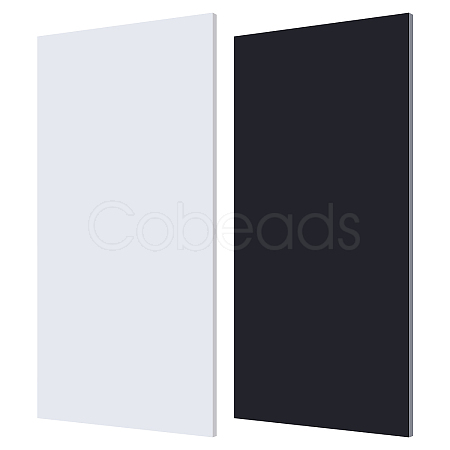 2 Sheets 2 Colors HDPE Plastic Sheets DIY-OC0014-43B-1