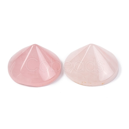 Natural Rose Quartz Cabochons G-Q184-01E-1