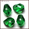 K9 Glass, Imitation Austrian Crystal Beads, Grade AAA, Faceted, Bicone, Green, 8x10.5mm, Hole: 0.9~1mm