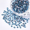 Hotfix Rhinestone, Glass Rhinestone Flat Back Cabochons, Half Round, Aquamarine, SS10, 2.7~2.8x1mm, about 1440pcs/bag