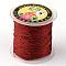 Round Metallic Thread, 12-Ply, Dark Red, 1mm, about 54.68 yards(50m)/roll