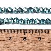 Transparent Electroplate Glass Beads Strands LS-EGLA-Q131-01A-03-4