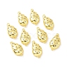 Rack Plating Eco-Friendly Brass Micro Pave Cubic Zirconia Connector Charms KK-F844-07G-3