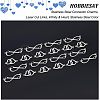 20Pcs 2 Styles 201 Stainless Steel Connector Charms FIND-HY0001-18-4