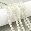 Natural Xiuyan Jade Beads Strands G-Z085-A01-6mm-1