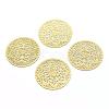 Brass Filigree Joiners KK-K184-03C-RS-1