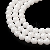 Cubic Zirconia Imitation Pearl Bead Strands ZIRC-P109-03A-09-4