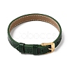 Imitation Leather String Bracelets with Stainless Steel Buckles AJEW-Z053-01H-3