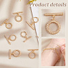 PandaHall Elite 12Pcs 6 Styles Brass Toggle Clasps KK-PH0006-45-4