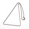 Tarnish Resistant 304 Stainless Steel Rope Chain Necklaces NJEW-M124-09P-2