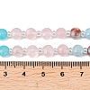 Dyed Natural White Jade & Yellow Aventurine & Synthetic Shoushan Stone Beads Strands G-Z135-B08-6