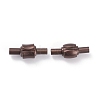 Ion Plating(IP) 304 Stainless Steel European Clasps with Cord Ends STAS-G239-15R-1
