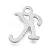Alloy Letter Pendants LS-PALLOY-J718-01C-K-2