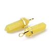 Natural Peridot Pointed Pendants G-G025-01G-19-3