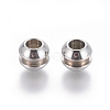 Tarnish Resistant 202 Stainless Steel Beads STAS-E464-19P-2