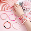 PandaHall Elite 10Pcs 2 Style Polymer Clay Heishi Beaded Stretch Bracelets Set BJEW-PH0001-01-3