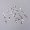 Iron Ends with Twist Chain Extension for Necklace Anklet Bracelet CH-CH017-S-5cm-2