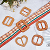 6Pcs 6 Styles Plastic Buckles DIY-GF0013-13-4