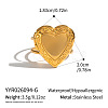 304 Stainless Steel Open Cuff Rings for Women GB3046-1-1