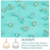 100Pcs 2 Colors Alloy Pinch Bails FIND-OC0002-10-4