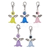 Acrylic & Resin Evil Eye Angel Pendant Decorations HJEW-JM01521-1