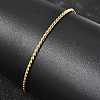 Twist 304 Stainless Steel Link Chains Bracelets for Women BJEW-K240-09G-1