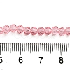 Transparent Baking Paint Glass Beads Strands DGLA-A034-T4mm-D08-4