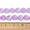 Electroplate Transparent Glass Beads Strands EGLA-N055-01B-4