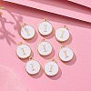 Golden Plated Alloy Charms LS-ENAM-S118-01I-5