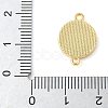 Brass Pave Natural White Shell Connector Charms KK-S522-03C-G-3