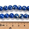 Assembled Synthetic Stone and Trochus Shell Beads Strands G-B128-08C-05-4